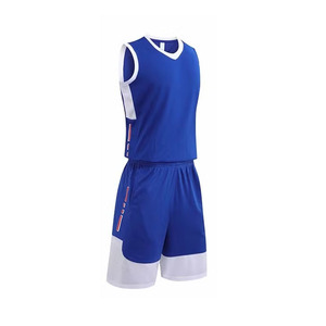 Conjunto de Uniforme de Baloncesto Ekin Impex Azul sin Mangas, Uniforme para Adultos que Absorbe la Humedad, Uniforme de Baloncesto con Estampado Sublimado - Product Image 6