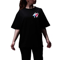 T-shirt à manches courtes pour homme, style streetwear Harajuku, surdimensionné, en coton/polyester, tricoté, respirant, écologique, imprimé graphique, lettres