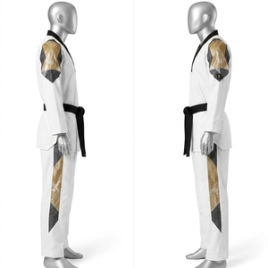 Uniforme de Taekwondo Ligero para Entrenamiento de Taekwondo y Jiu Jitsu, Traje de Artes Marciales Blanco Tradicional para Entrenamiento de Karate - Product Image 5