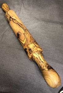 Solid Wood <b>Rolling</b> <b>Pin</b> for Baking Cookies Bread and Pizza Dough - Product Image 2