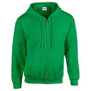 Sweat à capuche zippé à épaules tombantes en coton 100% 500 GSM, sweat à capuche lourd en plusieurs couleurs - Product Image 2