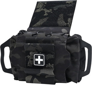 Durable emergency medical organizer pouch with portable leather design for home office car and outdoor survival for sale - Product Image 1