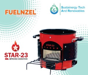 Stainless Steel Freestanding Modern Red Color Eco-Friendly Heavy Duty Wood Burning & Cooking Stove Outdoor Kitchen - Product Image 3