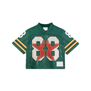 Maillot de football américain personnalisé en mesh sublimé, haute qualité, coupe courte, style short ample, faible MOQ - Product Image 5