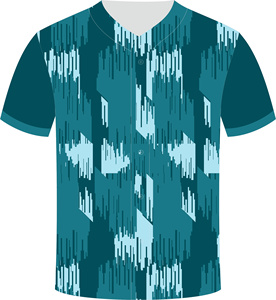 Camiseta de Béisbol KXK para Hombre, Talla Grande, Casual, con Botones, Manga Corta, Malla de 220g, 100% Poliéster, Uniforme Deportivo Activo, Secado Rápido - Product Image 3