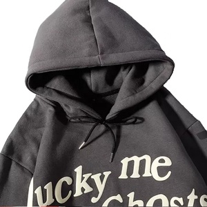 เสื้อฮู้ดดี้พิมพ์ลายพองๆ สไตล์ Y2K แฟชั่นสตรีทแวร์สำหรับผู้ชาย ผลิตตามสั่ง สไตล์ฮิปฮอปวินเทจ แบบมีเชือกผูก สไตล์เกาหลี - Product Image 5