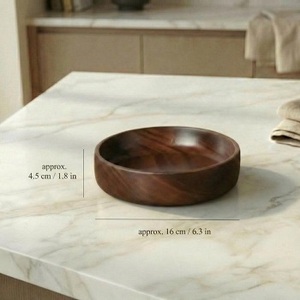 Cuencos de Madera de Gran Tamaño y Menor Profundidad en Tamaños Surtidos, Ideales para Decoración del Hogar, Tiendas y Cocina - Product Image 1