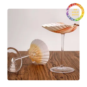 Verre à vin en coquillage de qualité supérieure pour la décoration de mariage en bord de mer et le service de cocktails en gros - Product Image 6