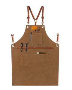 Delantal de Lona de Lujo con Cremallera Ajustable Cruzada en la Espalda, Impermeable, Antichoque, Personalizable para Chef, Barbacoa, Barbero, Carpintero, Taller - Product Image 5