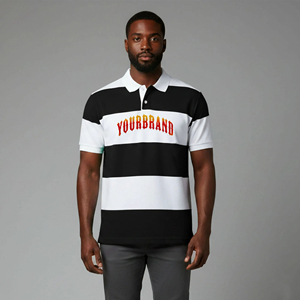 Camiseta Polo para Hombre, Estilo Urbano, Corte Ajustado, Lona Sólida Ecológica, Personalizable, de Alta Calidad, Cómoda y Duradera - Product Image 5
