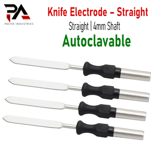 Électrode droite réutilisable en acier inoxydable, pointe 25x3.3mm, tige 4mm, certifiée CE, pour électrochirurgie monopolaire - Product Image 2