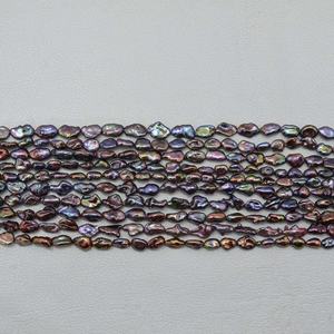 4mm 5mm 6mm AAA Grade Natural Black Purple Green Color <b>Freshwater</b> <b>Pearl</b> Fancy Beads Luxury Designer Necklace <b>Bracelet</b> Jewelry - Product Image 3