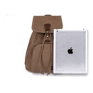 <b>Canvas</b> Casual <b>Backpack</b> Unisex Softback 20-37L Durable Zipper Hasp Closure Daily Use - Product Image 2