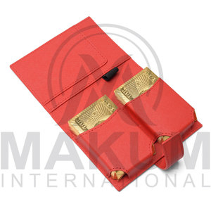MAKUM INTERNATIONAL Baraja de Cartas de Una Sola Cara con Imán, Estuche Duradero de Cuero PU Ecológico, Caja Desmontable para Bridge y Póker - Product Image 5