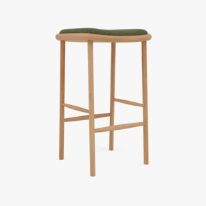 Tabouret de bar en teck massif indonésien, tabouret de comptoir en bois durable pour îlot de cuisine, fournisseur de meubles de café, export OEM - Product Image 5