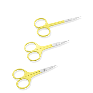 Best Seller Engrave Logo Stainless Steel <b>Nail</b> Scissors Set Color Pink Tip Silver and Different Angles - Product Image 3