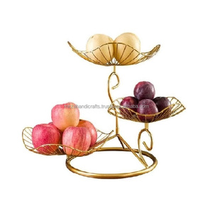 Cesta de alambre de tres niveles para frutas y verduras, organizador de frutas y verduras de Metal para sala de estar y cocina - Product Image 1