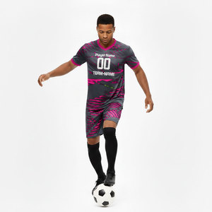 Wholesale High Quality 100% Polyester Soccer Uniform Set UV Protection Short Customizable Team <b>Names</b> Numbers Breathable Fabric - Product Image 5