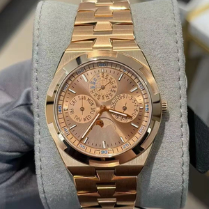 Reloj de Lujo para Hombre de Alta Gama con Esfera Dorada, Correa de Acero Inoxidable, Calendario Perpetuo, Mecánico Automático - Product Image 1