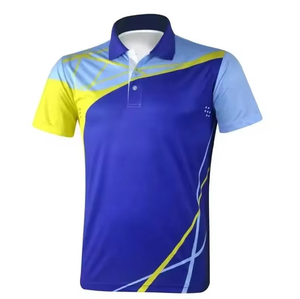 Maillot de sport respirant à manches courtes pour homme en Spandex/Coton, coupe oversize, avec poche unie et impression par sublimation - Product Image 3