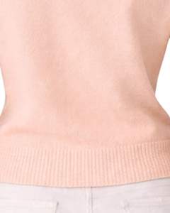 Suéter de Punto sin Mangas Personalizado para Mujer, Color Durazno, Bordado Floral, Cuello Redondo, Suave, Ligero, Informal, Chaleco de Verano, Top Elegante y Moderno - Product Image 5