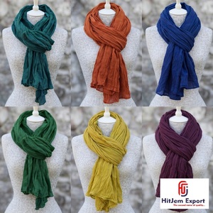 Premium Soft Lightweight <b>Scarf</b> Fabric Manufacturer Custom Cotton Viscose Polyester OEM ODM Bulk Supplier - Product Image 3