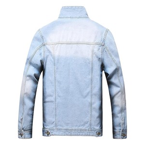 Fashion Men's High Quality Breathable <b>Denim</b> Motorcycle <b>Jacket</b> with Front Logo Winter <b>Cropped</b> Style Wholesale - Product Image 6