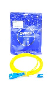 สายแพทช์ไฟเบอร์ออปติกเกรดเน็ตเวิร์ค SYMCO SC/UPC-LC/UPC-SM-DX-3.0-3M-2 แบบดูเพล็กซ์ - Product Image 1