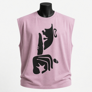 Camiseta sin Mangas para Hombre, 100% Algodón, Cuello Redondo, Estilo Deportivo, para Gimnasio, Entrenamiento, Marca ANCHOR CLOTHING COMPANY - Product Image 1