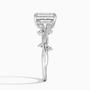 BOJ <b>Ring</b> 021 <b>Emerald</b> Cut 925 <b>Silver</b> Azalea Twist Diamond <b>Ring</b> 2ct D Color VVS1 Moissanite GRA Certified <b>Rings</b> Low Price Sale - Product Image 3