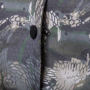 Men's Camouflage Print Bomber <b>Jacket</b> Regular Fit Zipper Closure Casual Autumn Wear Polyester Material Turn-down Collar - Product Image 5