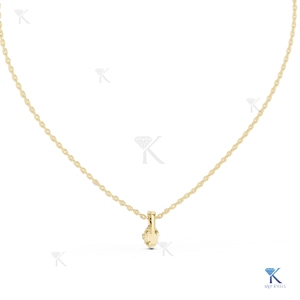 1.00CT Brilliant Cut Lab Grown Diamond Solitaire <b>Pendant</b> Necklace 14K/18K <b>Solid</b> <b>Gold</b> Dainty Minimalist Everyday Party Wedding - Product Image 5
