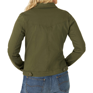 Veste en jean premium pour femme, coupe oversize, manches longues, décontractée, boutonnée, grande taille, avec poches - Product Image 2