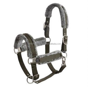 Caballo de nailon con relleno de visón polar, caballo de nailon con cuello Halter en muchos colores, cuerdas de plomo a juego, venta al por mayor - Product Image 6