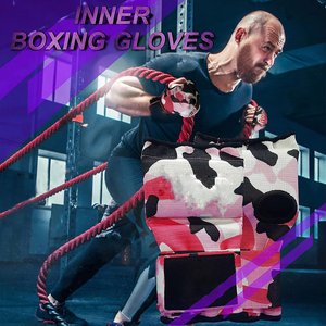 Guantes elásticos duraderos con logotipo y color personalizados para entrenamiento de MMA y Muay Thai, guantes interiores para adultos, para deportes. - Product Image 6