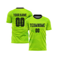 Camiseta de Fútbol Sublimada Personalizada, Negra con Bandera de EE. UU., Manga Corta, Absorbe la Humedad, Corte Regular, Unisex para Adultos, Nombre y Número del Equipo