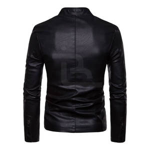 Chaqueta de Cuero Genuino para Hombre, Transpirable, Ecológica, Resistente al Viento, Cálida para Invierno, Cierre de Cremallera, Precio Razonable - Product Image 2
