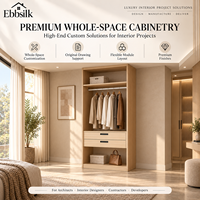 Système de rangement modulaire sur mesure en contreplaqué pour armoire de chambre, conçu pour la fabrication, idéal pour les projets de meubles complets pour villas