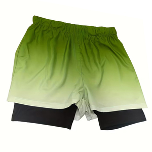 Shorts de sport athlétiques double couche personnalisés pour hommes, 2 en 1, pour entraînement et gym, avec service OEM - Product Image 3