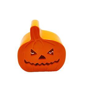 Christmas Pumpkin Shape Glazed Ceramic <b>Battery</b> <b>Operated</b> Tealight Holder Decorative Jack O Lantern Candle Holder Home Party - Product Image 6