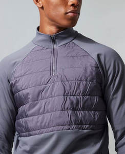 Veste matelassée d'hiver avec logo brodé en nylon OEM blouson bombardier universitaire léger de baseball veste matelassée respirante pour hommes - Product Image 3