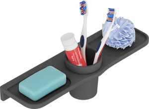 Porte-savon mural carré en verre, support en acier inoxydable, accessoires de salle de bain, élégant plateau à savon en verre transparent - Product Image 3