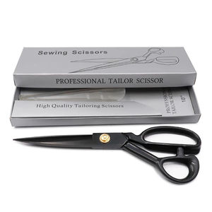 Ciseaux de couture professionnels robustes en acier avec manche, ciseaux de tailleur et de modiste tranchants pour tissus, pour usage bureautique - Product Image 3