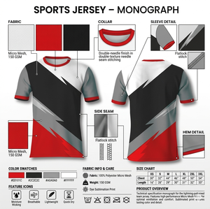 เสื้อกีฬาแขนสั้นคอโอแบบซับลิเมชั่นพร้อมโลโก้แบบกำหนดเอง - Product Image 3
