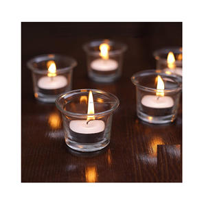 Bocaux et récipients de cire à bougie vides, meilleure bougie en verre, Design votif, pot de cire pour éclairage de maison, de Villa, de dîner et de mariage - Product Image 1