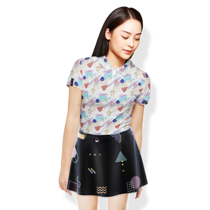 Conjuntos de falda de golf para mujer OEM con precio directo de fábrica con logotipo personalizado bordado estampado de punto patrón 4 R32 faldas laterales - Product Image 4