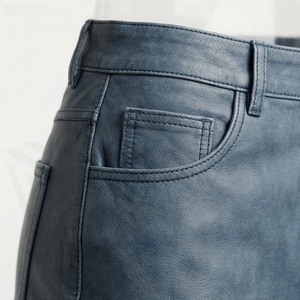 Jupe crayon en jean taille haute pour femme avec poche, style décontracté, à porter toute l'année - Product Image 5