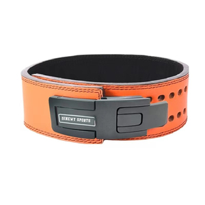 Custom Logo Unisex Fitness Gym <b>Belt</b> Back Support Breathable Cowhide Leather 10MM Thickness Buckle Closure for - Product Image 6