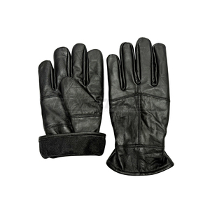 Wrist Length Sheepskin Leather <b>Gloves</b> Unisex Fashion Daily Wear Full Finger Lightweight Windproof Fleece Lined Winter <b>Gloves</b> - Product Image 1
