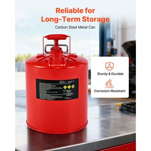 Bombola di Gas in Acciaio Inox Tipo II da 5 Galloni Certificata DOT con Coperchio Autobloccante e Arrestatore di Fiamma Flessibile per Gas LP - Product Image 3